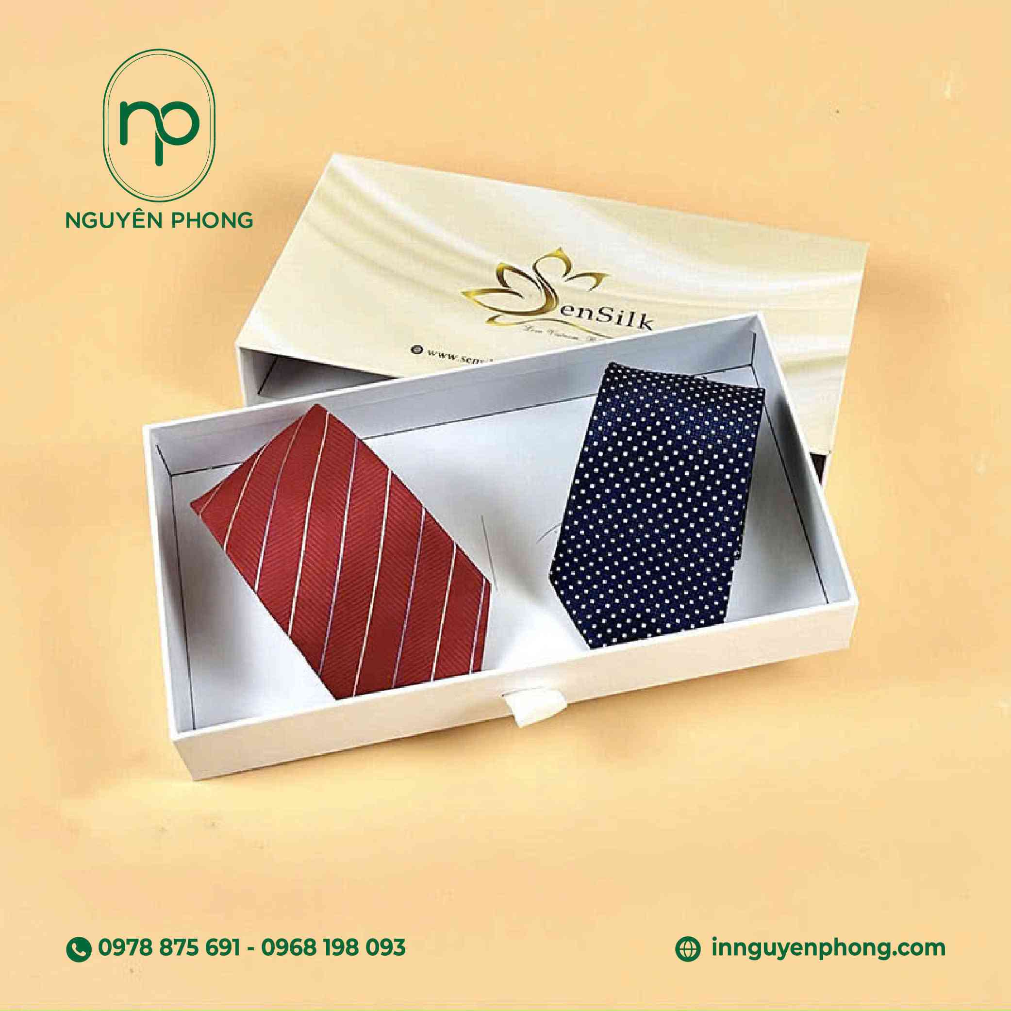 In hộp đựng cà vạt uy tín, chất lượng cao 